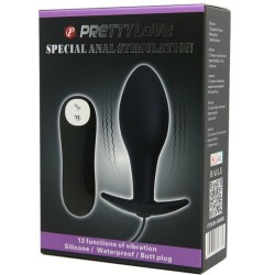 plug anal forme dancre silicone 12 modes de vibration noir