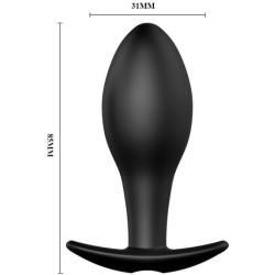 plug anal forme dancre silicone 12 modes de vibration noir
