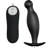 plug anal en silicone 12 modes de vibration noir