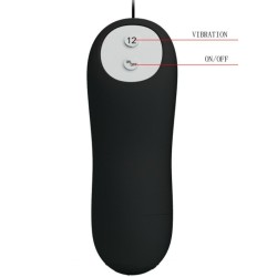 plug anal en silicone 12 modes de vibration noir
