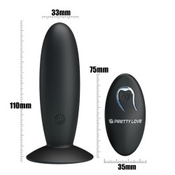 plug anal rechargeable avec vibration et contrôle