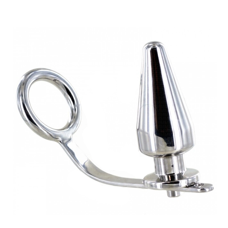 anneau en acier avec plug anal 45 x 45mm anneau en acier avec plug anal 45 x 45mm