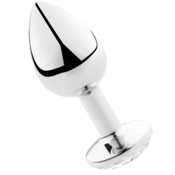 plug anal transparent aluminium 8 cm