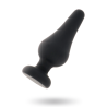 plug anal pipo s silicone noir 9,8 cm