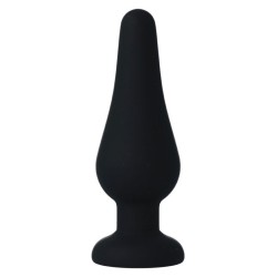 plug anal pipo m silicone noir 11 cm