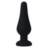 plug anal pipo m silicone noir 11 cm