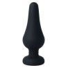 plug anal pipo l silicone noir 13 cm