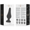 plug anal pipo l silicone noir 13 cm