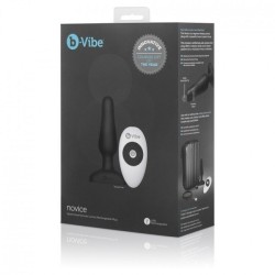 novice télécommande plug anal noir