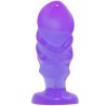 plug anal unisexe avec ventouse lilas