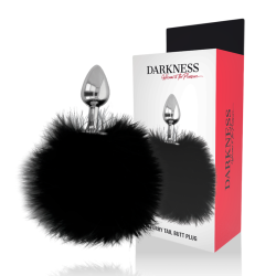 bouchon extra anal avec queue noir 7 cm