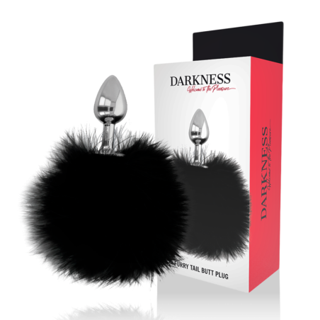 bouchon extra anal avec queue noir 7 cm