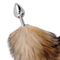 tail butt plug silver