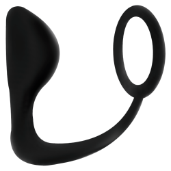 plug anal avec anneau pénis noir