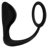 plug anal avec anneau pénis noir