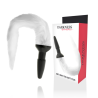 plug anal en silicone avec queue blanche