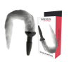 plug anal en silicone avec queue grise