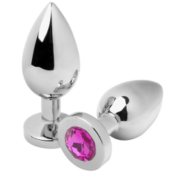 plug anal diamant rose moyen 7,62cm