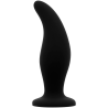 plug anal en silicone courbé point p 12 cm