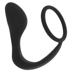 plug anal en silicone avec anneau 10,5 cm