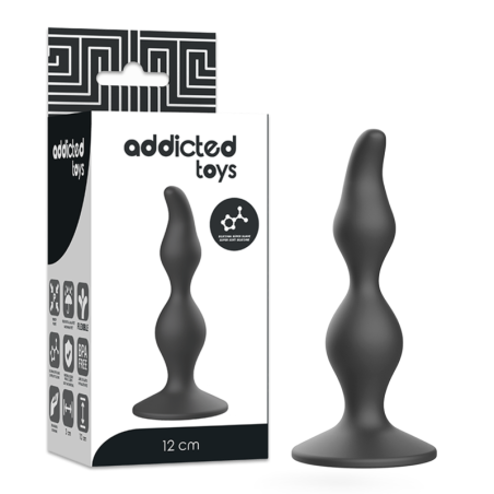 plug sexuel anal 12 cm noir