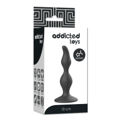 plug sexuel anal 12 cm noir