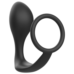 plug anal avec anneau en silicone noir