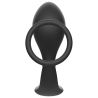 plug anal avec anneau en silicone noir