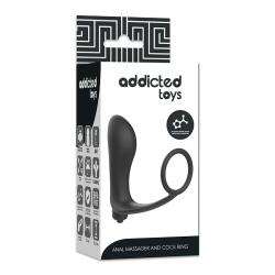 plug anal vibrant avec anneau pénis