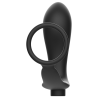 anneau pénis avec télécommande plug anal noir rechargeable