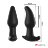 vibrateur anal plug télécommande watchme avec rotation des perles amadeus