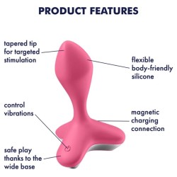 vibrateur  plug game changer rose