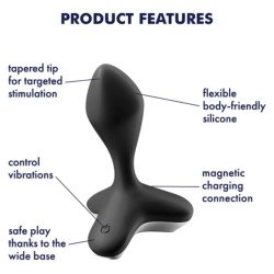 vibrateur  plug game changer noir