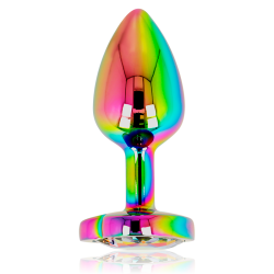 plug anal coeur irisé taille s