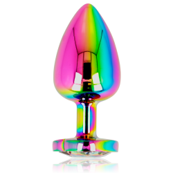 plug anal coeur irisé taille l