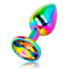 plug anal cercle irisé taille m