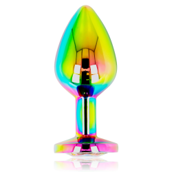 plug anal cercle irisé taille m