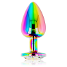 plug anal cercle irisé - taille l