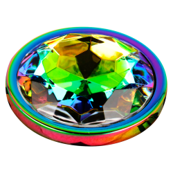 plug anal cercle irisé - taille l