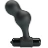 plug anal vibrateur en silicone noir