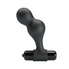 plug anal vibrateur en silicone noir