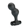 plug anal vibrateur en silicone noir