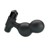 plug anal vibrateur en silicone noir