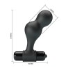 plug anal vibrateur en silicone noir