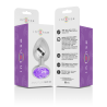 plug anal en métal aluminium avec cristal violet taille m