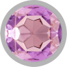 plug anal en métal aluminium avec cristal violet taille l