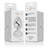 plug anal en métal aluminium avec cristal dargent taille l