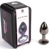 plug anal en gunmetal petite taille 7 cm