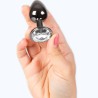 plug anal en gunmetal petite taille 7 cm