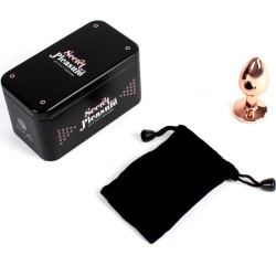 plug anal en métal or rose petite taille 7 cm